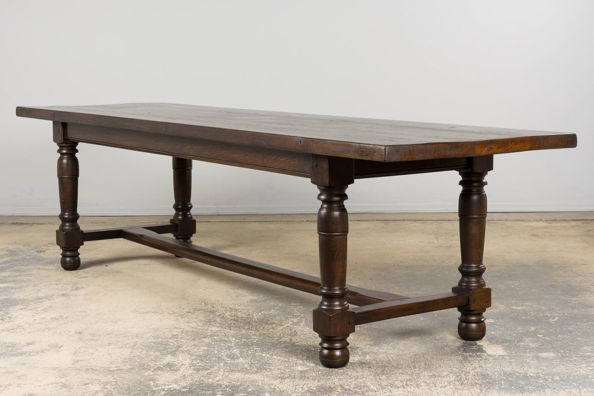 Antique French Louis XIII Style Oak Refectory Dining Table