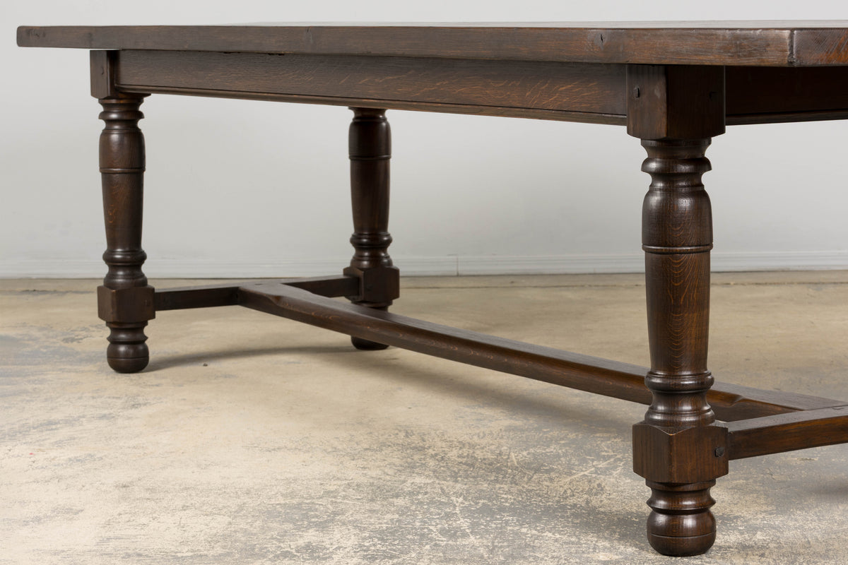 Antique French Louis XIII Style Oak Refectory Dining Table