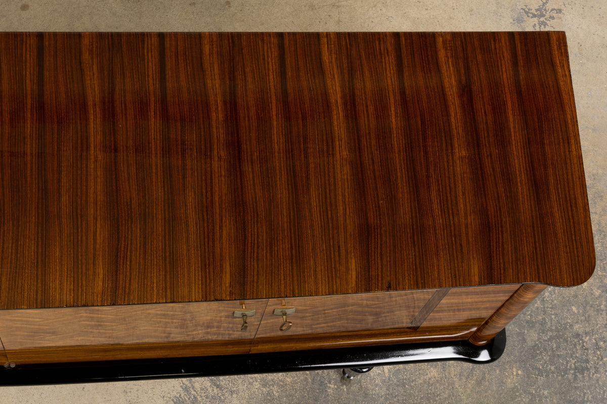 1940s French Art Deco Rosewood Sideboard