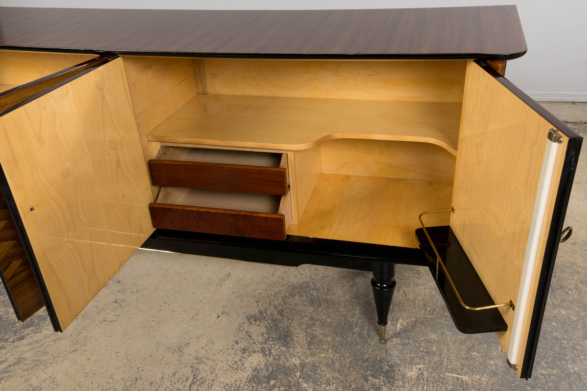 1940s French Art Deco Rosewood Sideboard