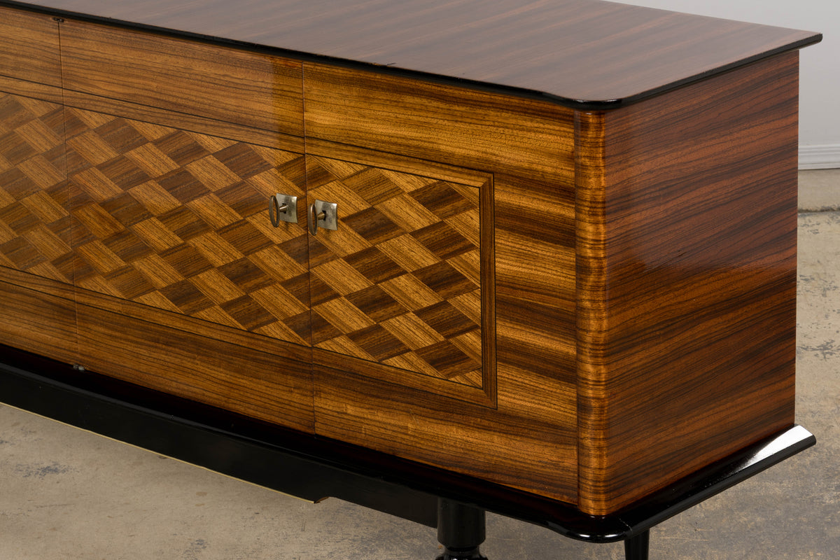 1940s French Art Deco Rosewood Sideboard