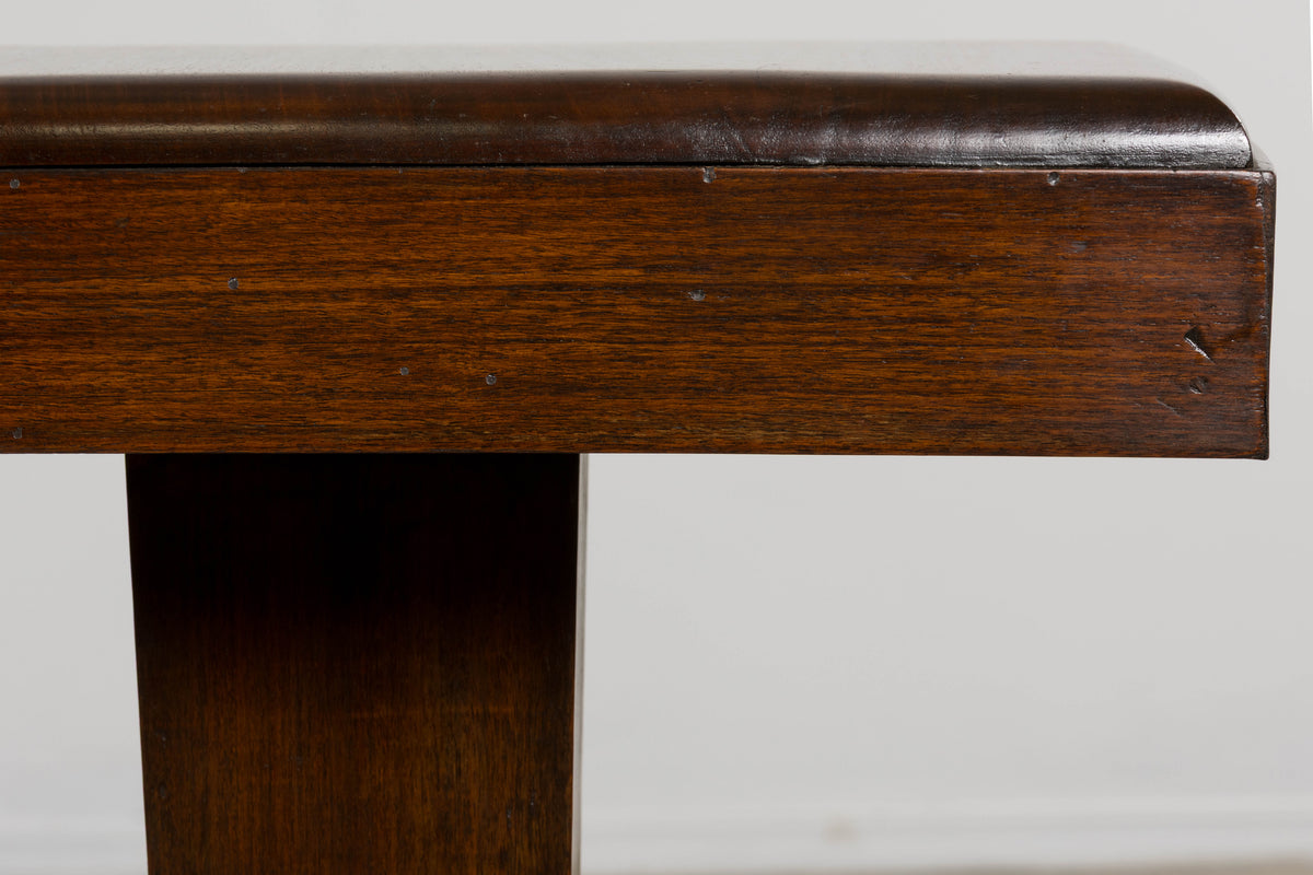 1930s French Art Deco Mahogany Console Table