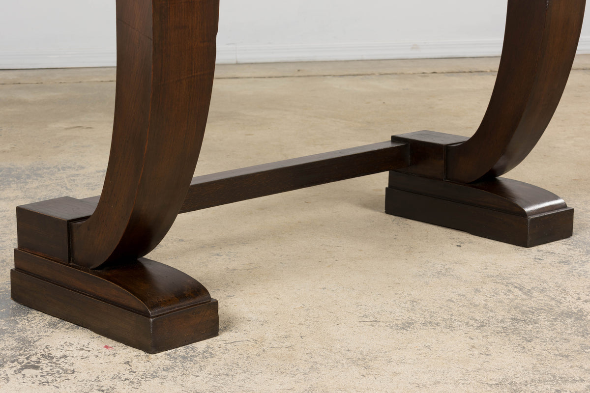 1930s French Art Deco Mahogany Console Table