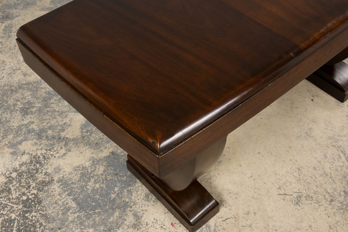 1930s French Art Deco Mahogany Console Table