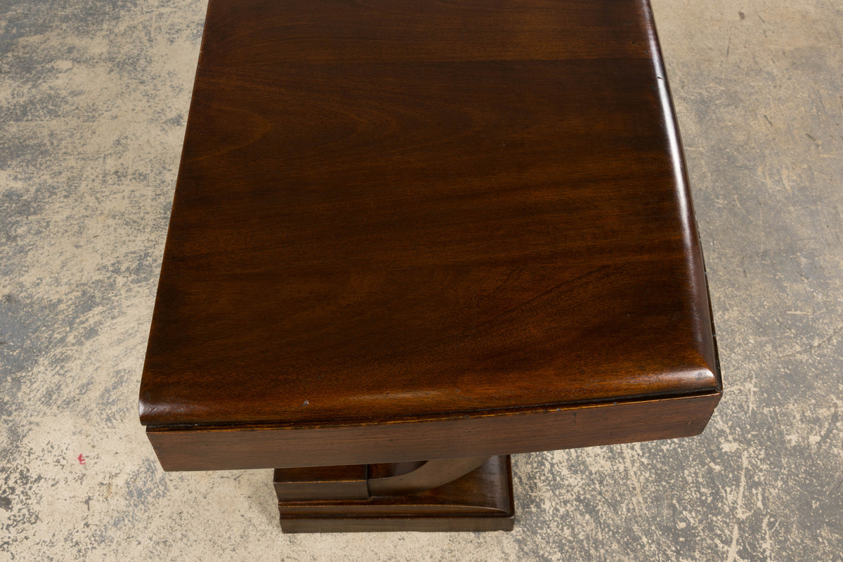 1930s French Art Deco Mahogany Console Table