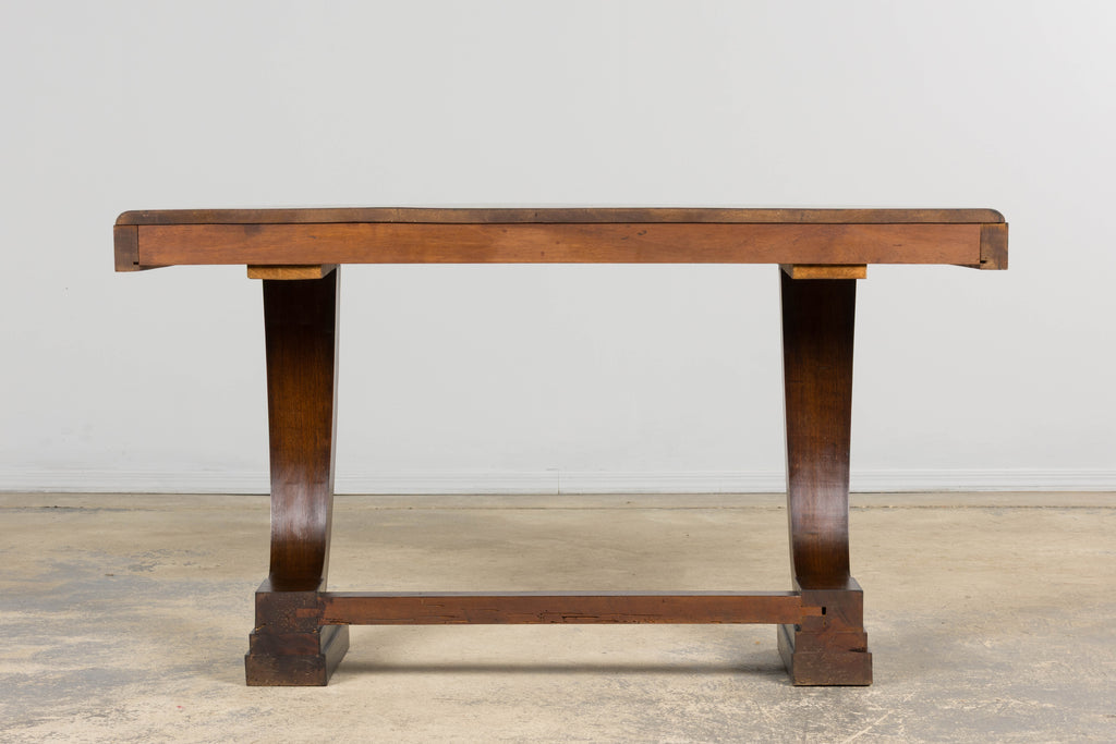 1930s French Art Deco Mahogany Console Table