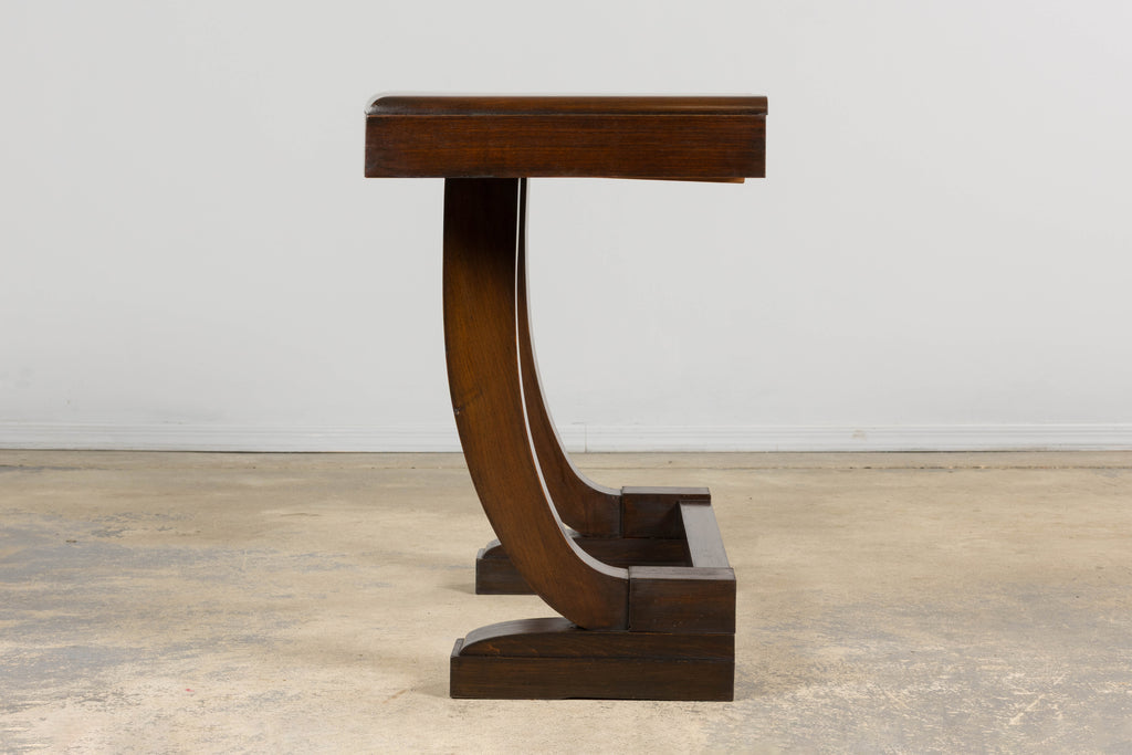 1930s French Art Deco Mahogany Console Table