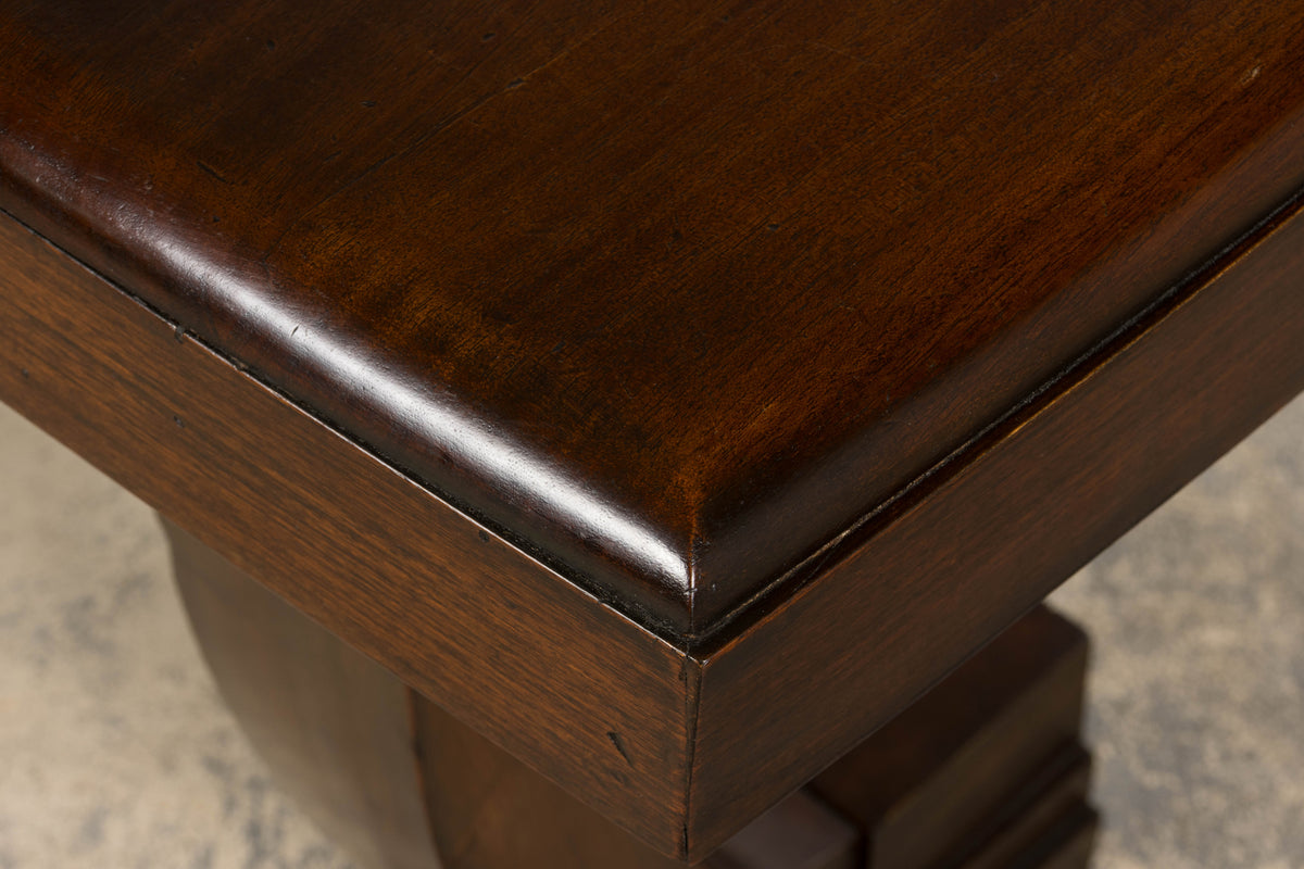 1930s French Art Deco Mahogany Console Table