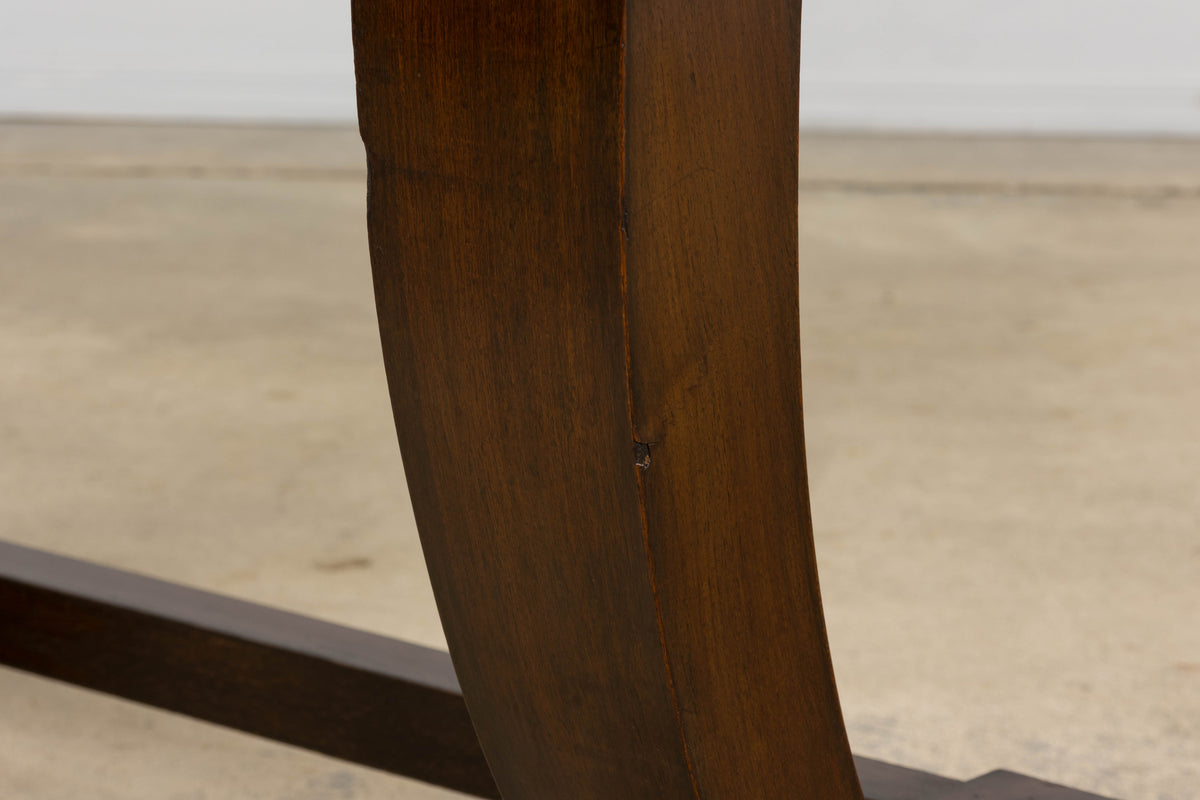 1930s French Art Deco Mahogany Console Table