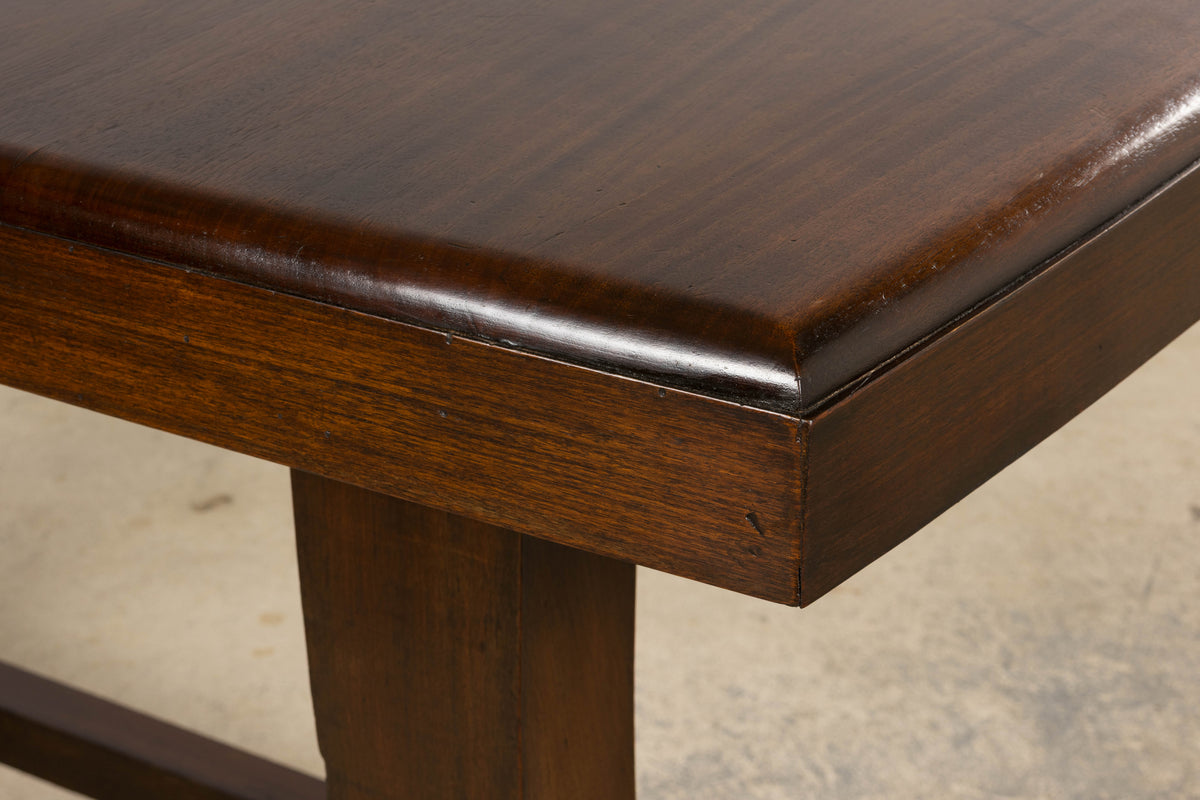 1930s French Art Deco Mahogany Console Table