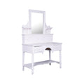 Antique Country French Provincial White Vanity