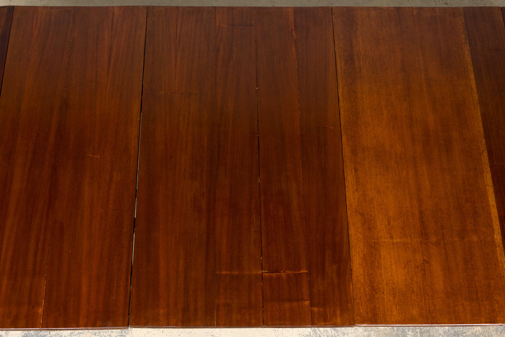 Antique English Victorian Drop-Leaf Dining Table in Mahogany, Late 19th Century