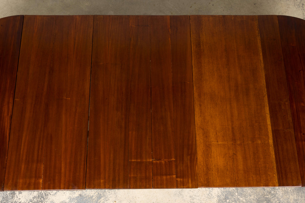 Antique English Victorian Drop-Leaf Dining Table in Mahogany, Late 19th Century