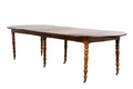 Antique English Victorian Drop-Leaf Dining Table in Mahogany, Late 19th Century