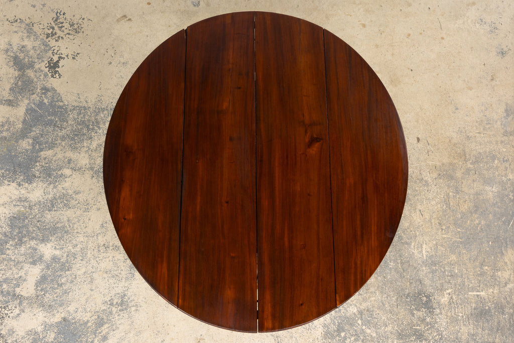 Antique English Victorian Drop-Leaf Dining Table in Mahogany, Late 19th Century