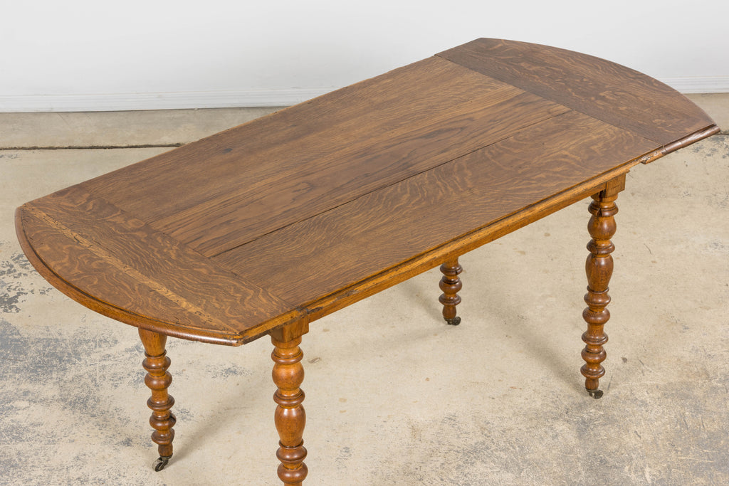 Antique French Country Oak Farm Table, Provence, Late 19th Century