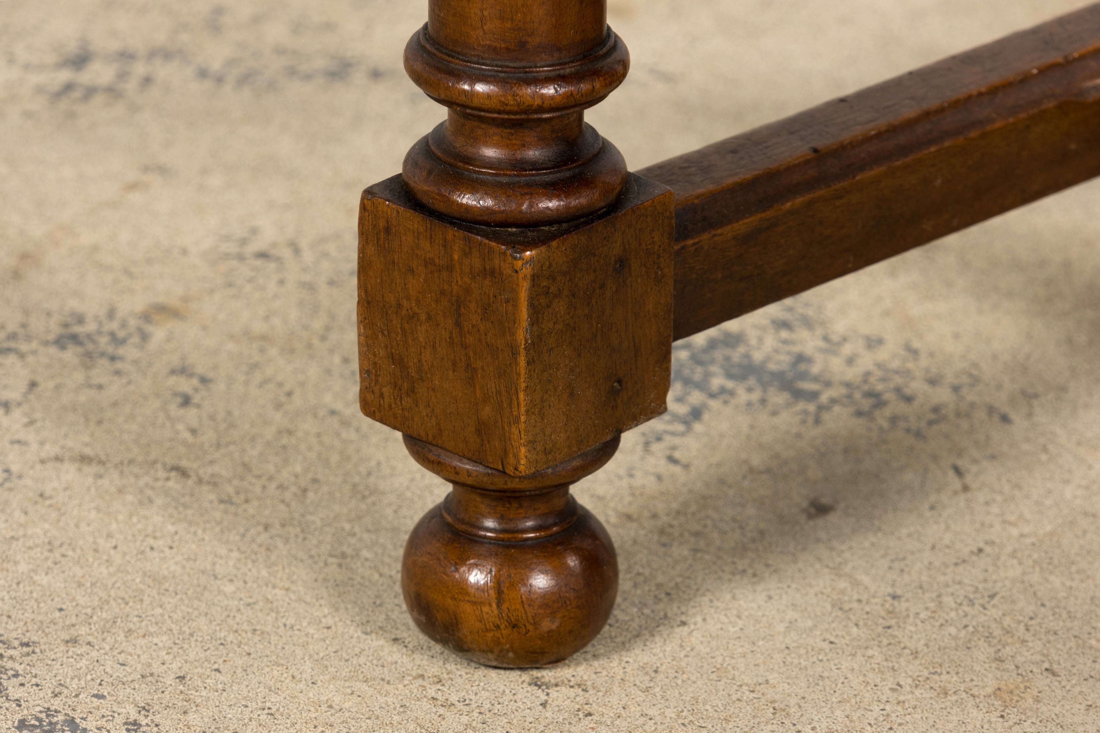 Antique French Henri II Style Walnut Caned Dining Chairs, Set of 8