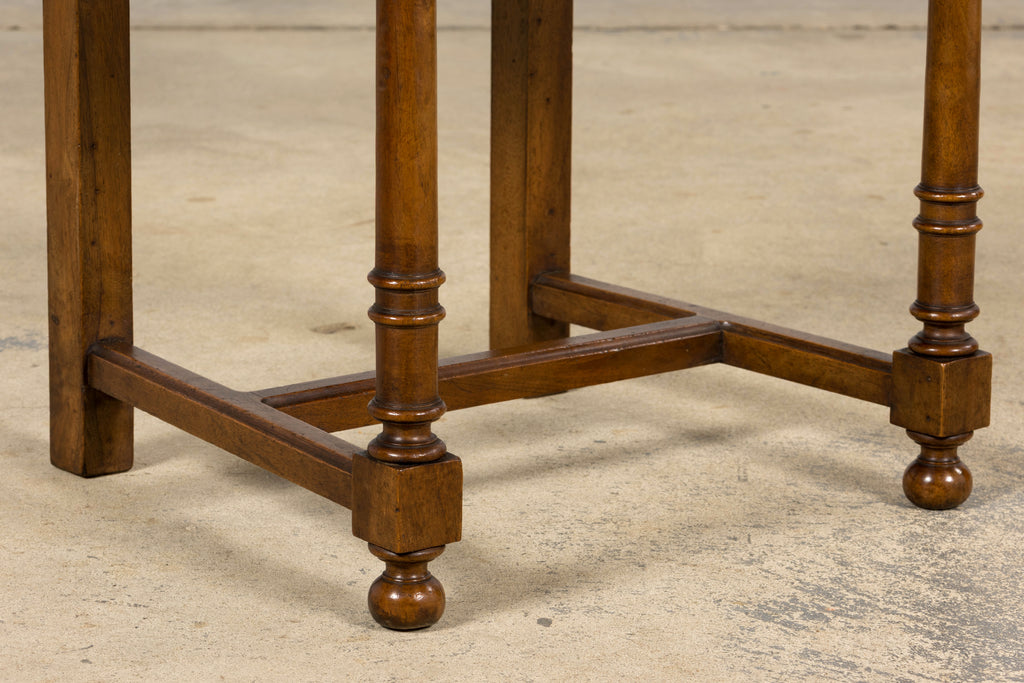Antique French Henri II Style Walnut Caned Dining Chairs, Set of 8