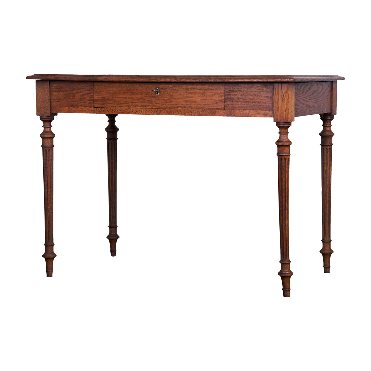 Antique French Louis XVI Neoclassical Style Oak Writing Desk