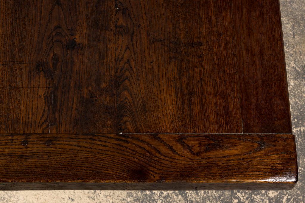 Antique French Oak Monastery Trestle Dining Table