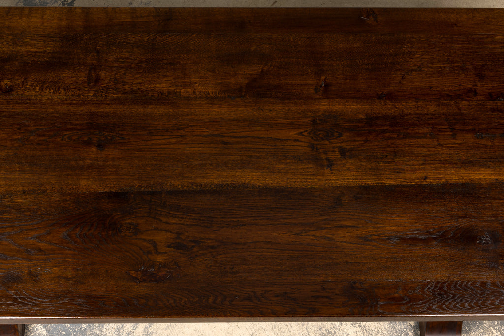 Antique French Oak Monastery Trestle Dining Table