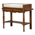Antique French Louis Philippe Provincial Maple Wash Table or Vanity W/ White Marble Top