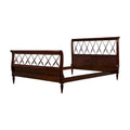 Antique French Louis XVI Style Mahogany Full Size Bedframe