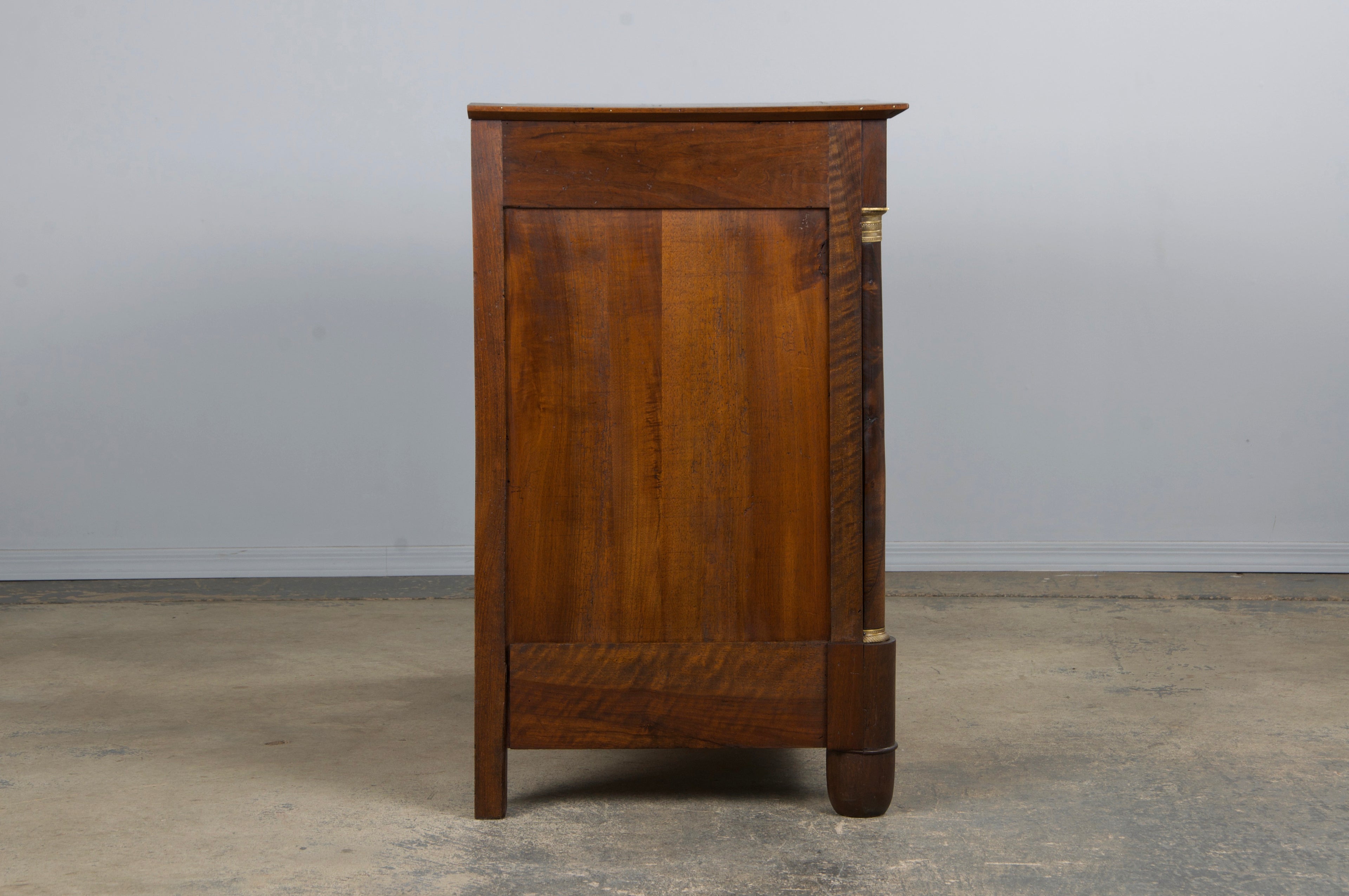 19th Century French Empire Style Walnut Chest of Drawers