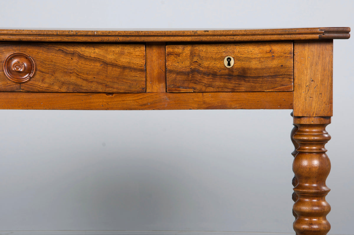 Antique French Louis XIII Style Walnut Writing Desk