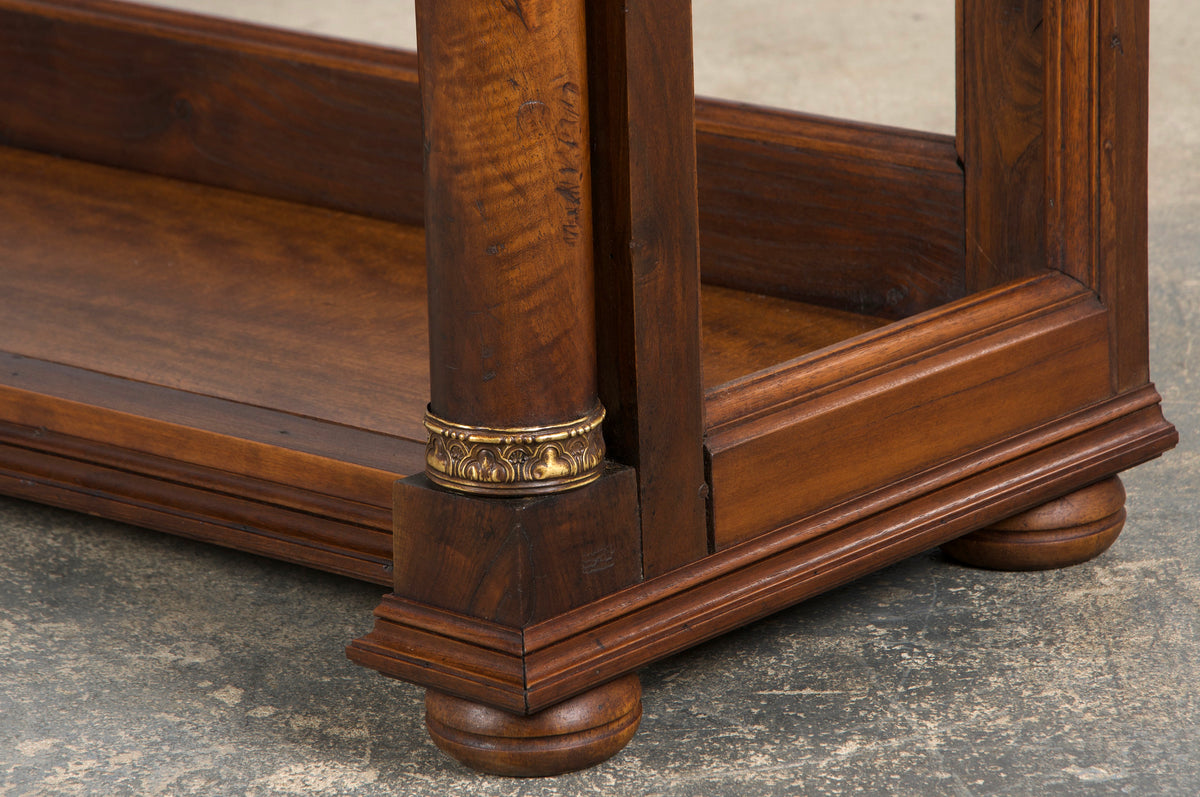Antique French Empire Style Mahogany Console Table