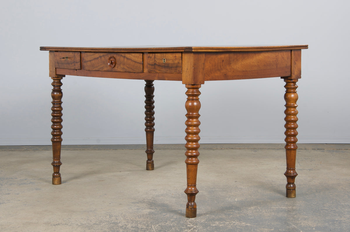 Antique French Louis XIII Style Walnut Writing Desk