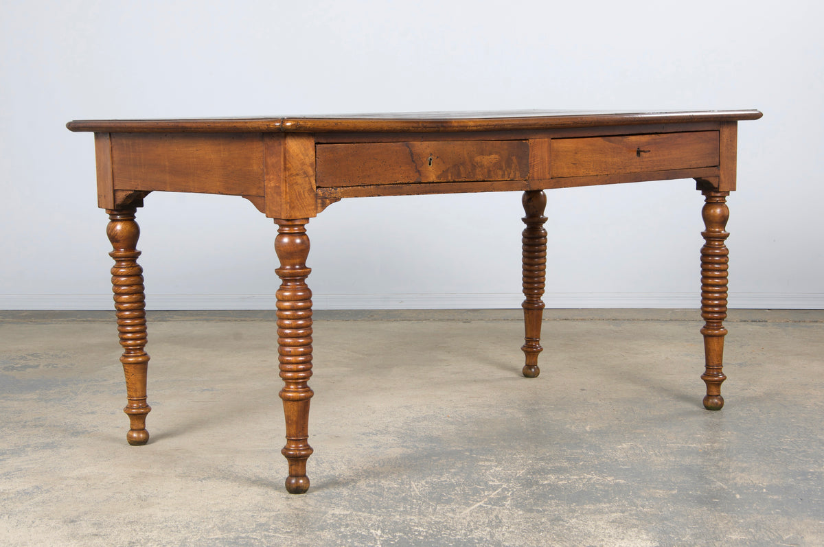 19th Century French Louis XIII Style Walnut Writing Desk