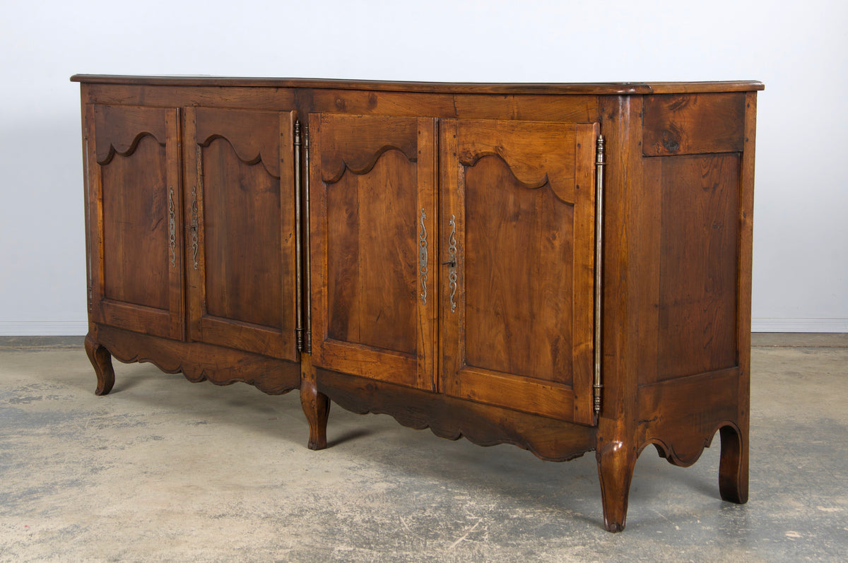 19th Century French Louis XV Style Oak Sideboard Enfilade Buffet