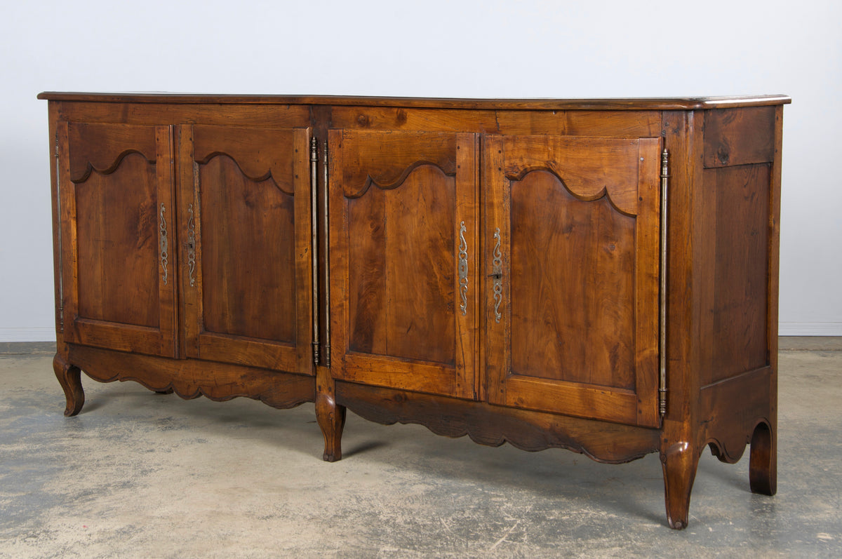 19th Century French Louis XV Style Oak Sideboard Enfilade Buffet
