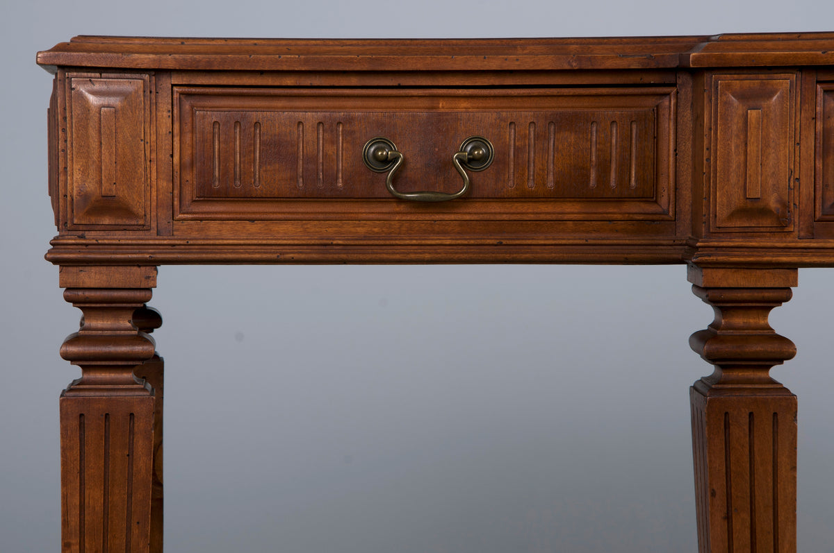 Antique French Louis XVI Neoclassical Style Mahogany Console Table