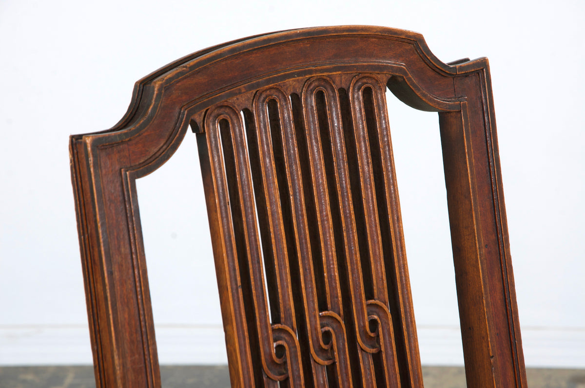 Antique French Louis XVI Style Maple Dining Chairs W/ Cane Seats - Set of 6