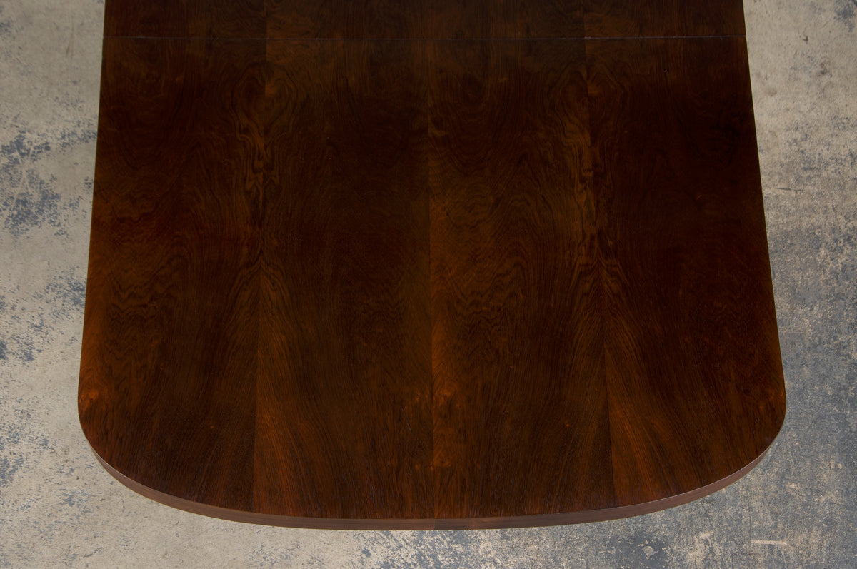 ON HOLD 1930s French Jules Leleu Art Deco Rosewood Extendable Dining Table