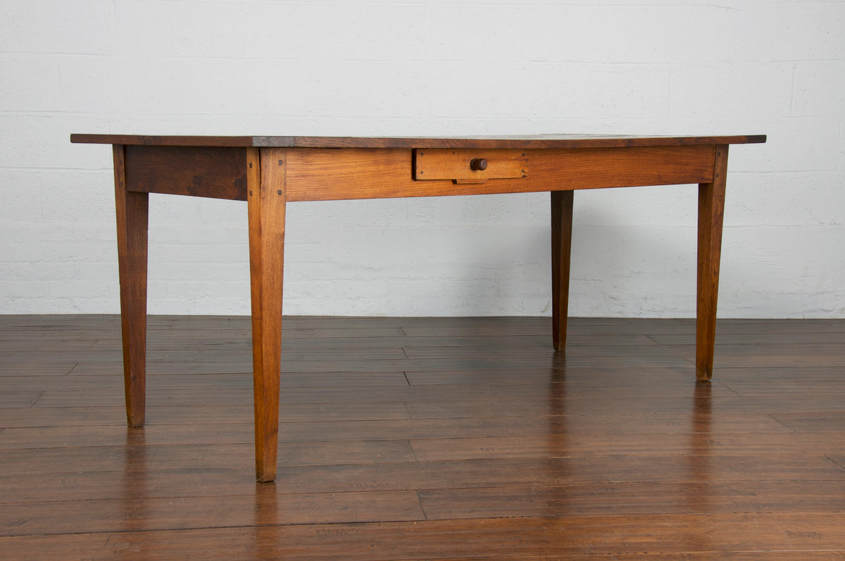 Vintage Country French Farmhouse Style Oak Dining Table