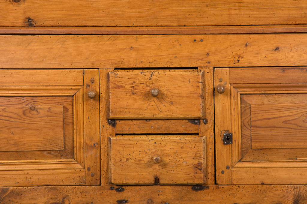 19th Century Country French Provincial Pine Farmhouse Dough Bin Cabinet