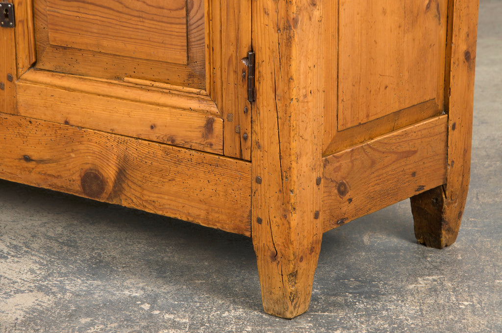 19th Century Country French Provincial Pine Farmhouse Dough Bin Cabinet