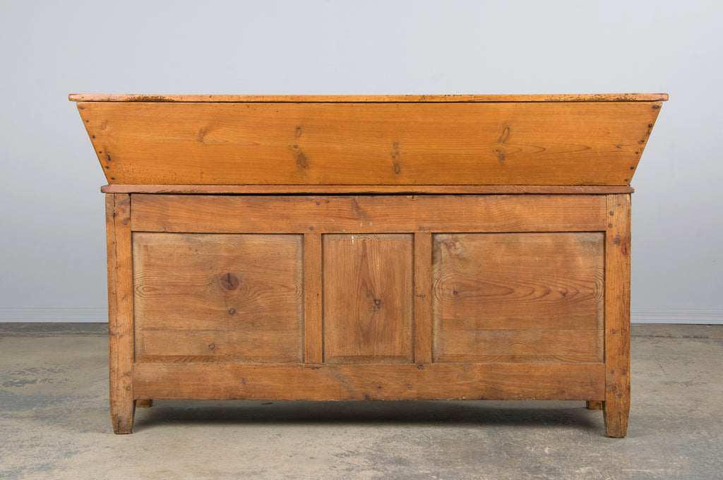 19th Century Country French Provincial Pine Farmhouse Dough Bin Cabinet