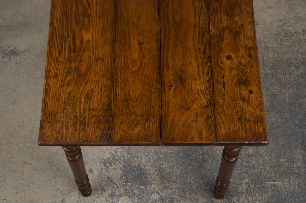 Antique Country French Provincial Mixed Wood Farmhouse Table