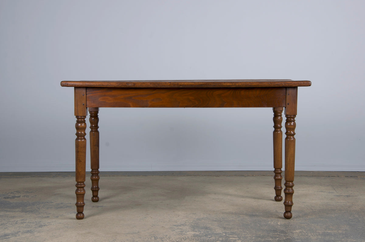 Antique Country French Provincial Mixed Wood Farmhouse Table