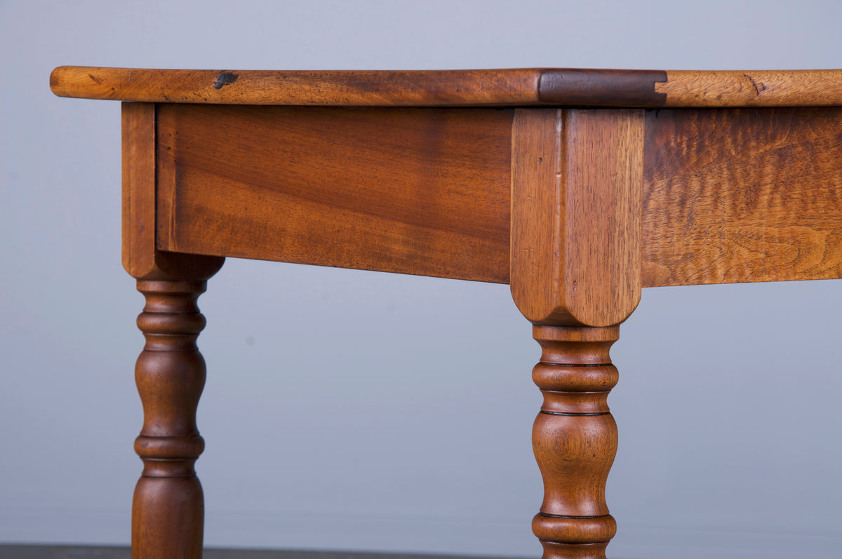 Antique Country French Provincial Walnut Dining Table