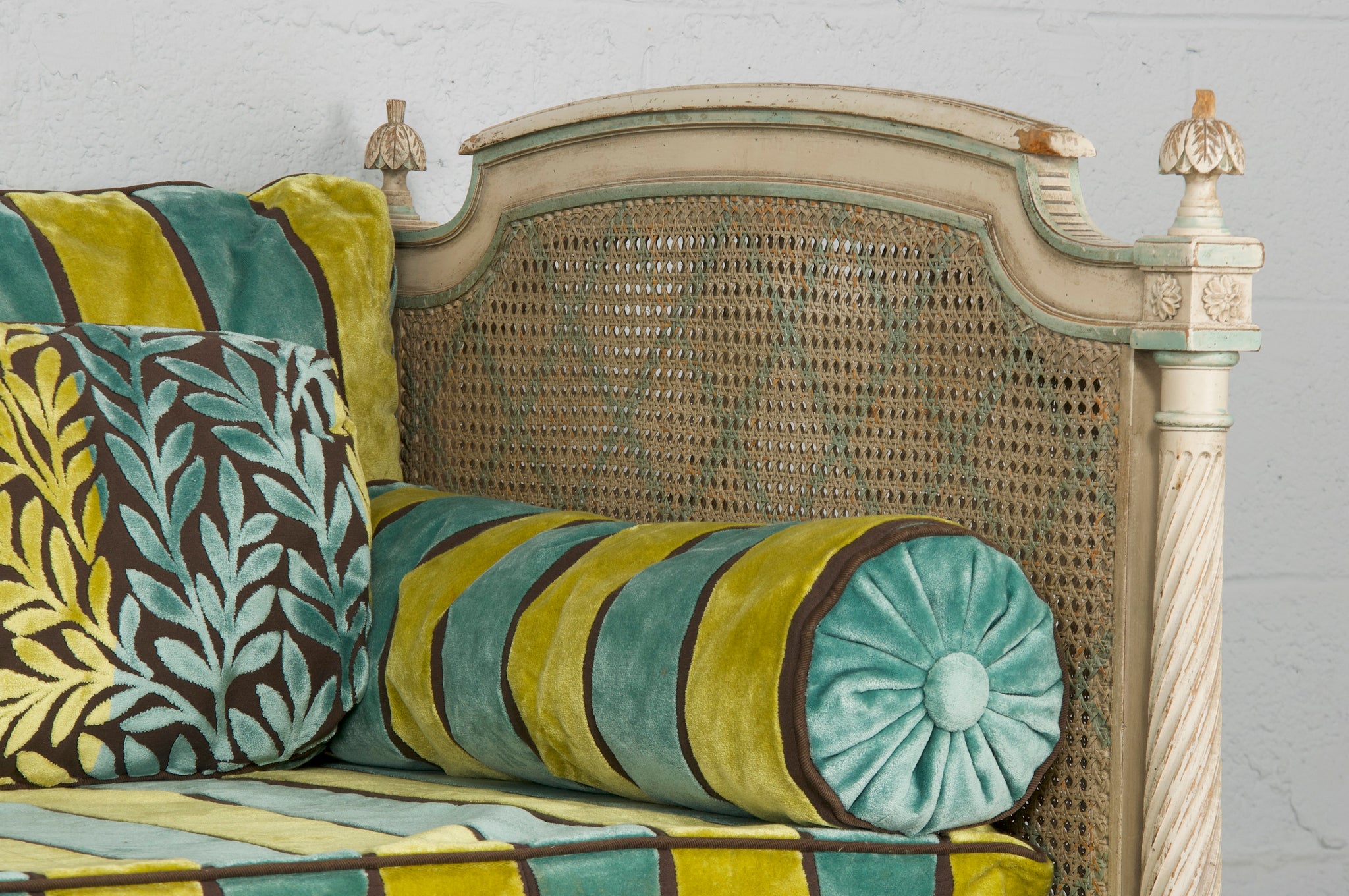 French Cushion, Velvet Bench Pad, Elegant Sofa Cushion, Daybed