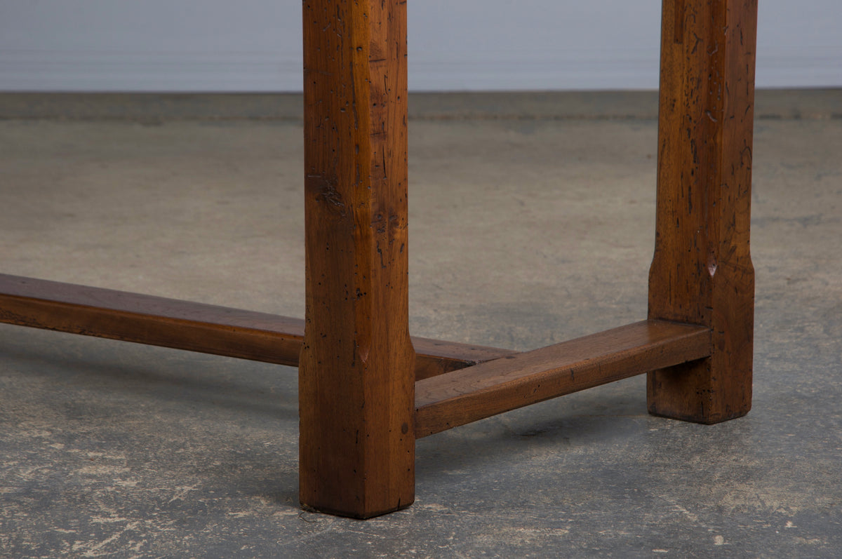 19th Century Country French Walnut Farmhouse Trestle Table