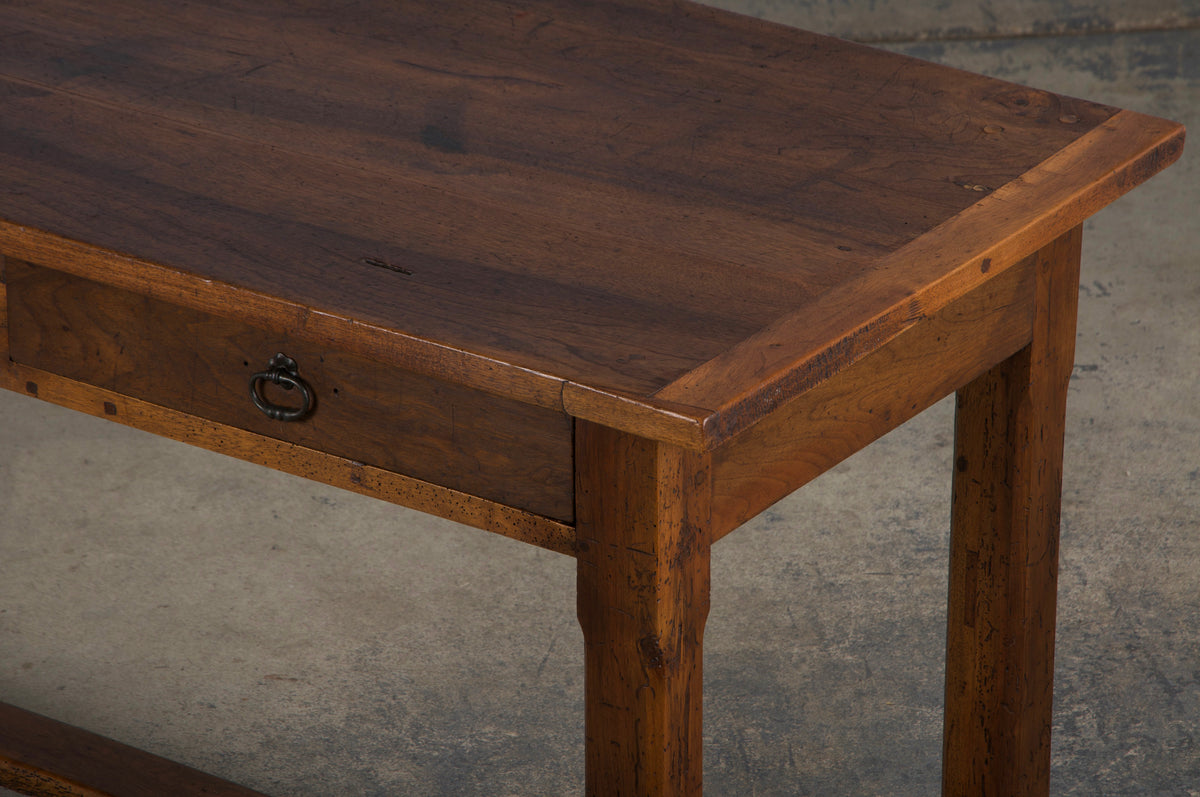 19th Century Country French Walnut Farmhouse Trestle Table