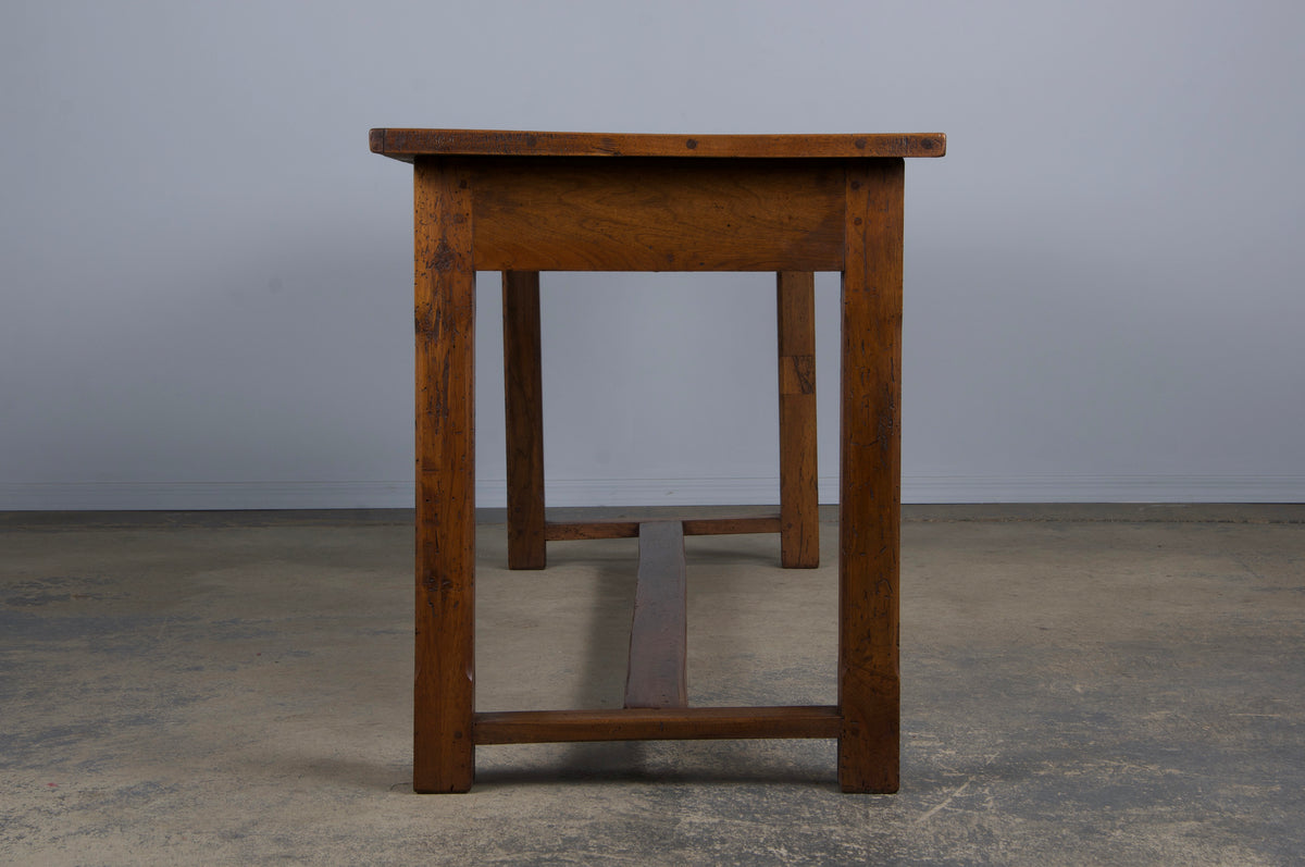 19th Century Country French Walnut Farmhouse Trestle Table