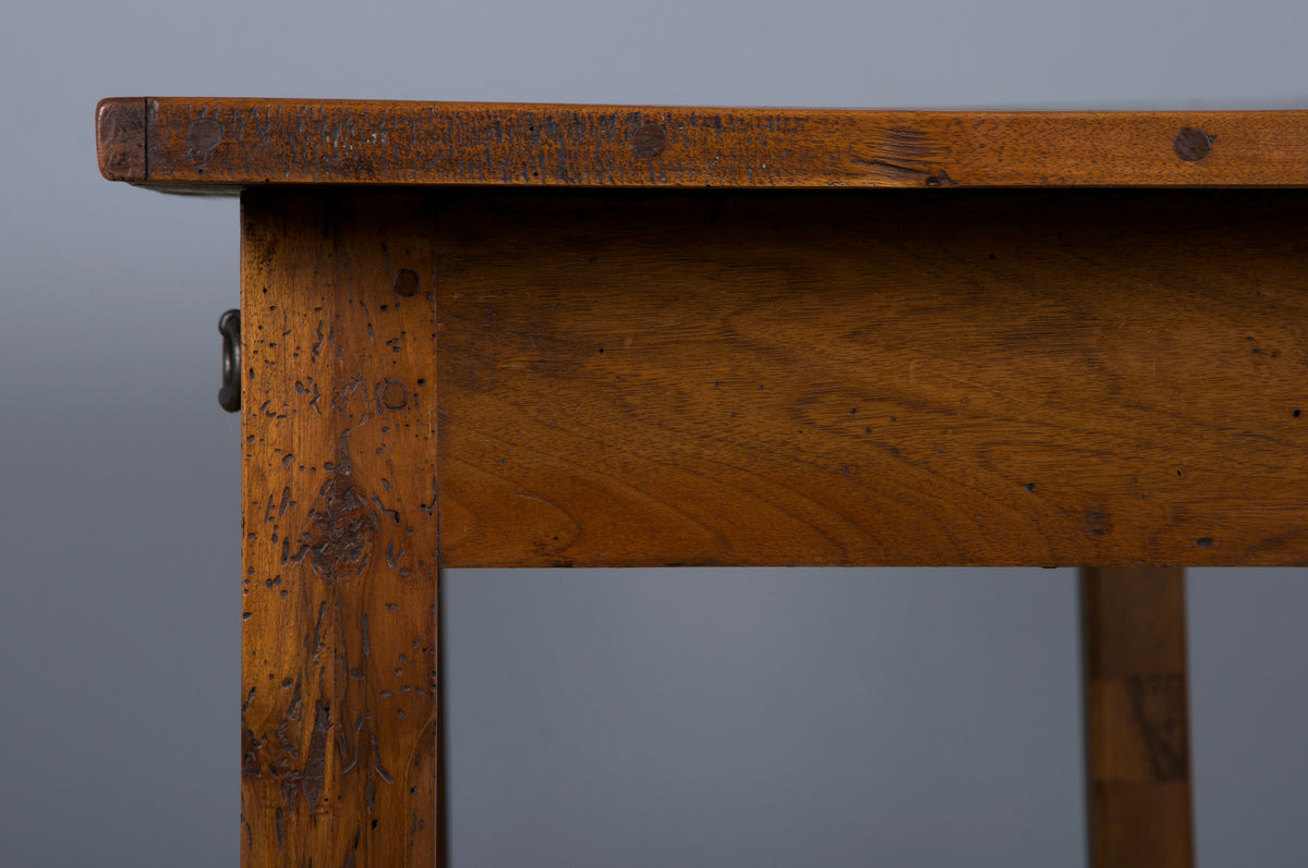 19th Century Country French Walnut Farmhouse Trestle Table