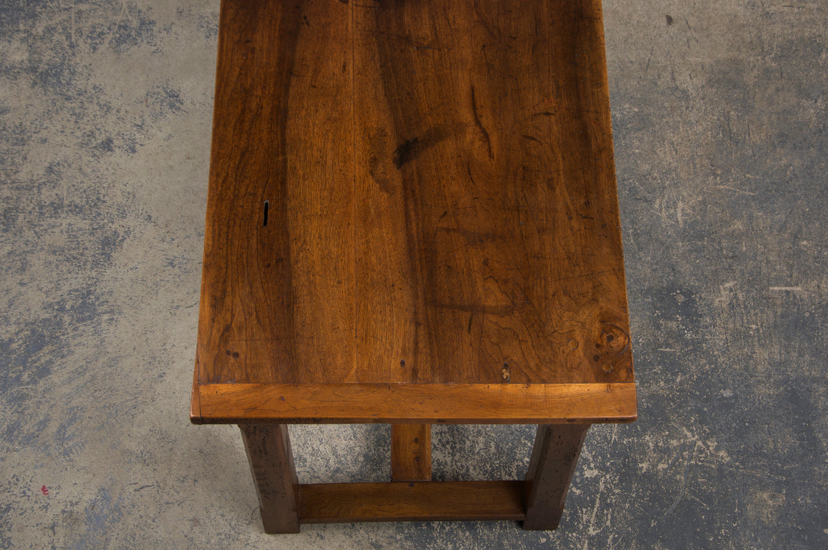 19th Century Country French Walnut Farmhouse Trestle Table